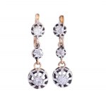 Earrings, France, first half of the 20th century.