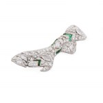 Brooch in the form of a bow, 1920s-30s, art déco