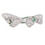 Brooch in the form of a bow, 1920s-30s, art déco