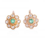 Earrings, France, early 20th century