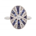 Ring, France, 1920s-30s, art déco