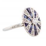 Ring, France, 1920s-30s, art déco