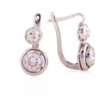 Earrings, second half of 20th century, art déco type