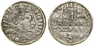Polska, trojak, 1598, Poznań