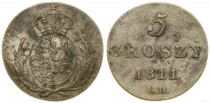 Poland, 5 groszy, 1811 IB, Warsaw