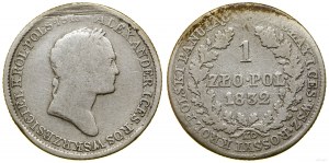 Polsko, 1 zlotý, 1832, Varšava