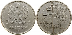 Pologne, 5 zlotys, 1930, Varsovie