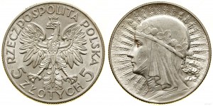Pologne, 5 zlotys, 1933, Varsovie