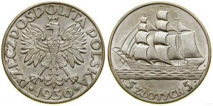 Pologne, 5 zlotys, 1936, Varsovie