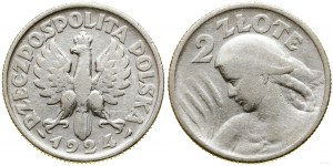Poland, 2 zloty, 1924, Paris