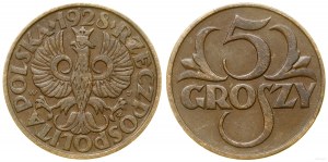 Poland, 5 groszy, 1928, Warsaw