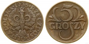 Poland, 5 groszy, 1935, Warsaw