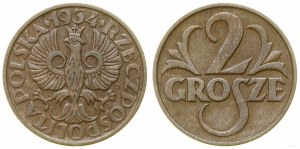 Pologne, 2 grosze, 1934, Varsovie