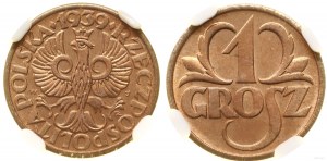 Polsko, 1 groš, 1939, Varšava