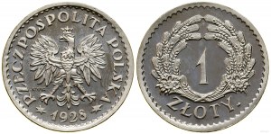 Polsko, kopie - 1 zlotý, 1928, Varšava