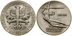 Pologne, 10 zlotys, 1965, Varsovie