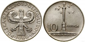 Pologne, 10 zlotys, 1966, Varsovie