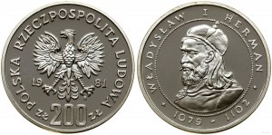 Pologne, 200 zloty, 1981, Varsovie