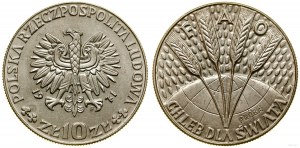 Pologne, 10 zloty, 1971, Varsovie