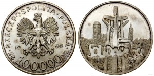 Polska, 100.000 złotych, 1990, USA