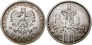 Polska, 100.000 złotych, 1990, USA