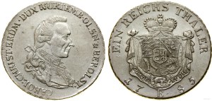 Śląsk, talar, 1785 B, Wrocław