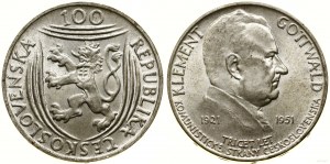 Czechoslovakia, 100 crowns, 1951, Kremnica