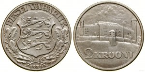 Estonie, 2 couronnes, 1930, Tallinn