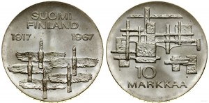 Finland, 10 marks, 1967, Helsinki
