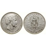 Germany, 5 marks, 1876 D, Munich