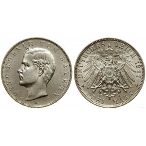 Niemcy, 3 marki, 1911 D, Monachium