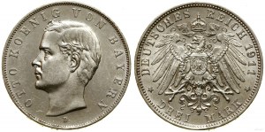 Germany, 3 marks, 1911 D, Munich