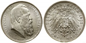 Germany, 3 marks, 1911 D, Munich