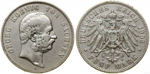 Germany, 5 marks, 1903 E, Muldenhütten