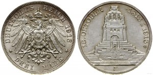 Germany, 3 marks, 1913 E, Muldenhütten