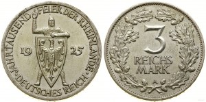 Germany, 3 marks, 1925 A, Berlin