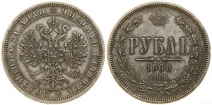 Rosja, 1 rubel, 1868 СПБ НI, Petersburg