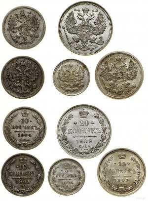 Russie, set de 5 pièces, St. Petersburg