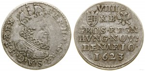 Hungary, 9 denarii (penny), 1623 KB, Kremnica