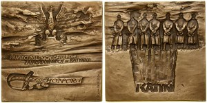 Pologne, médaille - Katyń, 1988, Varsovie