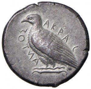 SICILE Agrigento - Tétradrachme (vers 465/4-446 av. J.-C.) ...