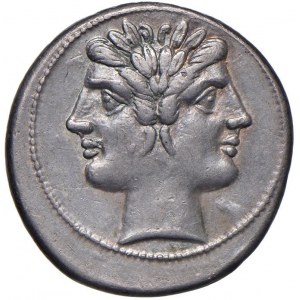 Anonime - Didramma (225-212 a.C.) Testa di Giano - R/ G...