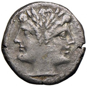 Anonime - Didramma (225-212 a.C.) Testa di Giano - R/ G...