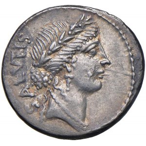 Acilia - Man. Acilius Glabrio - Denario (49 a.C.) Testa...
