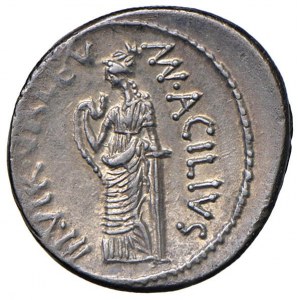 Acilia - Man. Acilius Glabrio - Denario (49 a.C.) Testa...