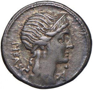 Herennia - M. Herennius - Denarius (108-107 BC) Head ...