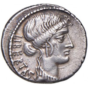 Junia - M. Junius Brutus - Denario (54 a.C.) Testa dell...