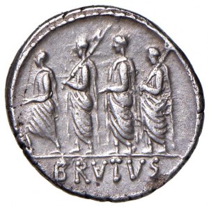 Junia - M. Junius Brutus - Denario (54 a.C.) Testa dell...