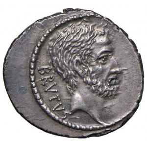 Junia - M. Junius Brutus - Denario (54 a.C.) Testa di L...