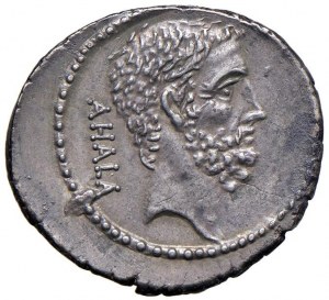Junia - M. Junius Brutus - Denarius (54 B.C.) Head of L...